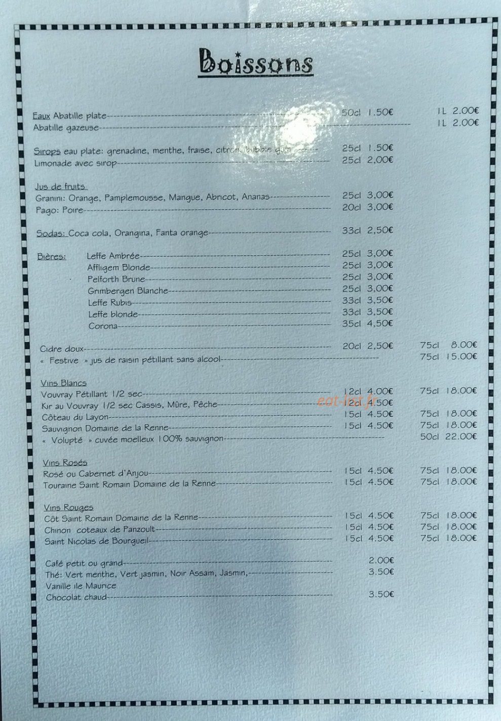 L'Insolite Café Brocante — carte page 2