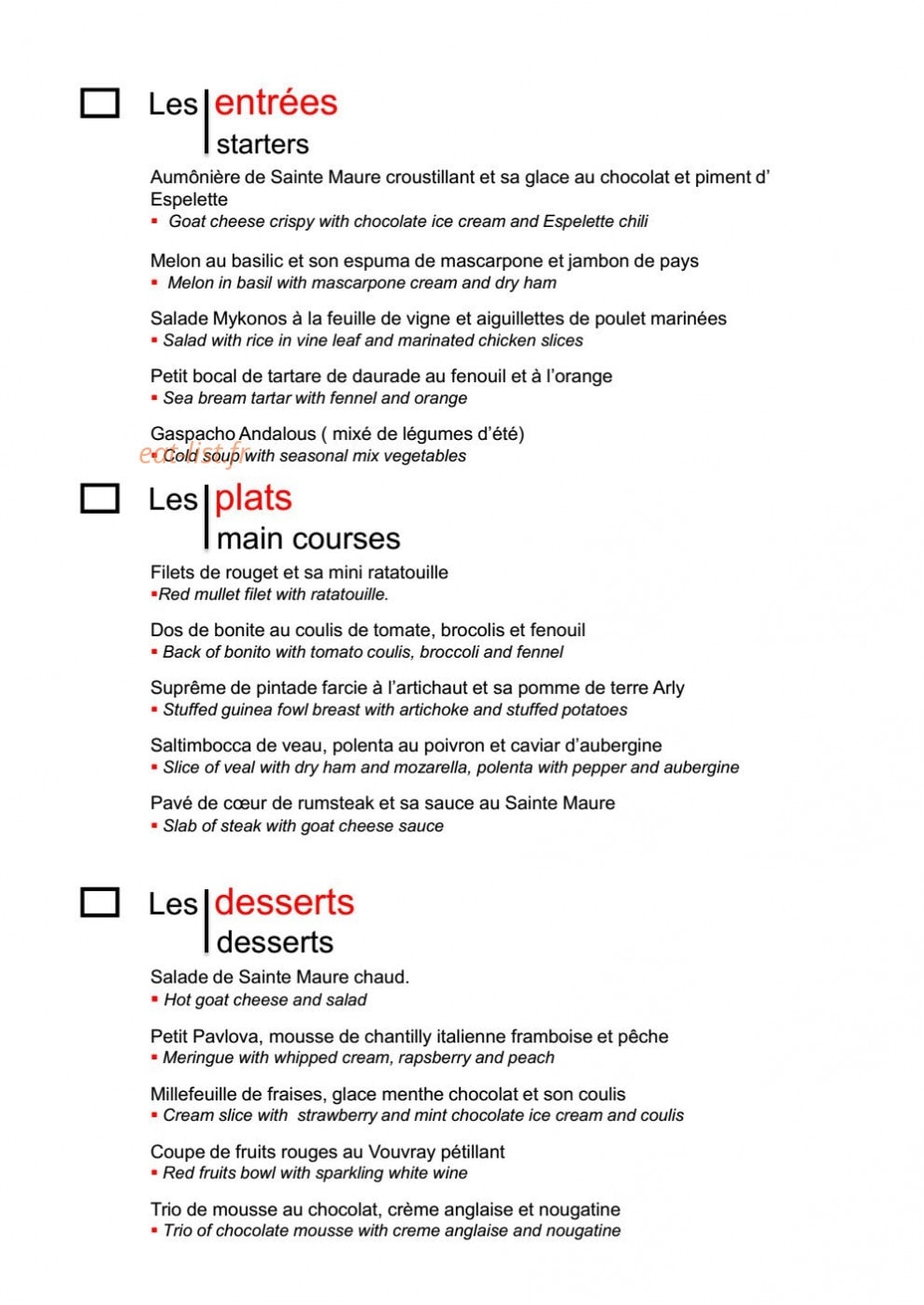 Alliance Hotel — carte page 5
