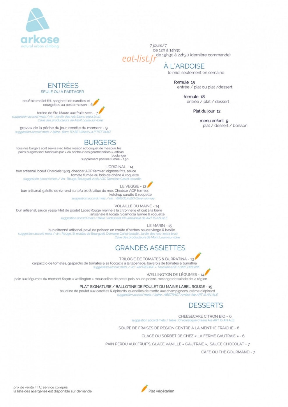 Arkose — carte page 1