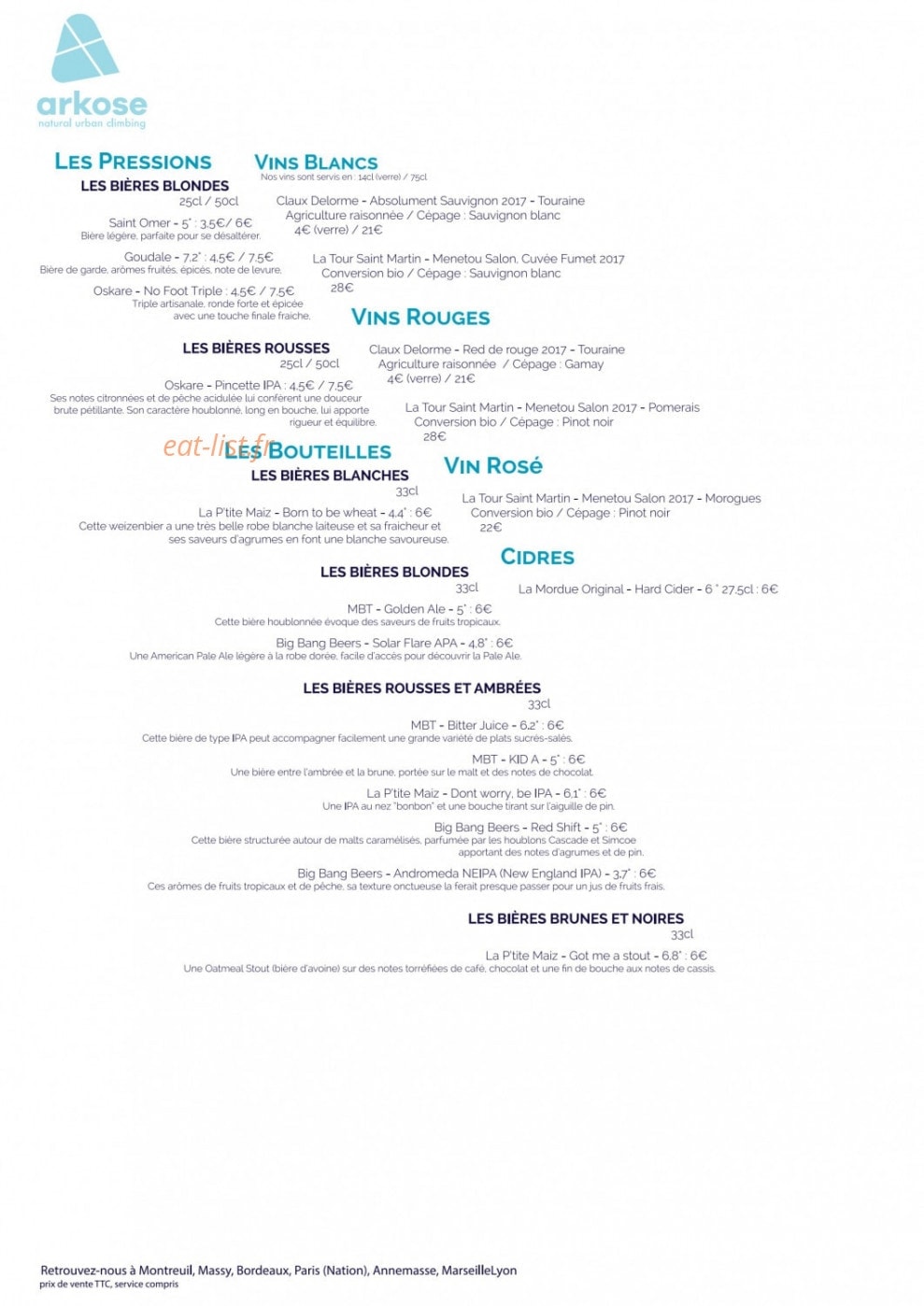 Arkose — carte page 2