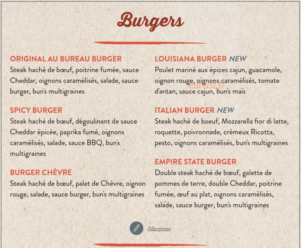 Au Bureau — carte page 2