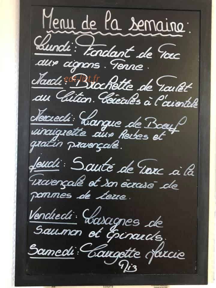 Au café d'en face — carte page 1
