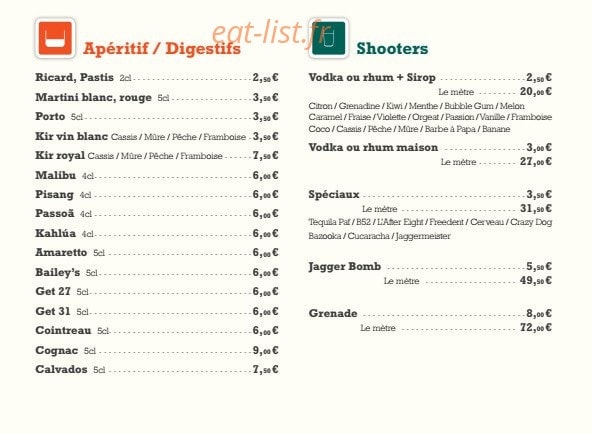 Au Fût et à mesure — carte page 6