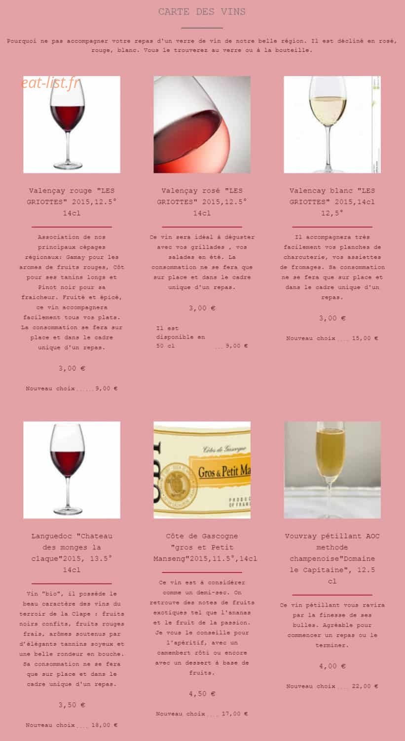 Au Rendez-Vous du Botanique — carte page 4