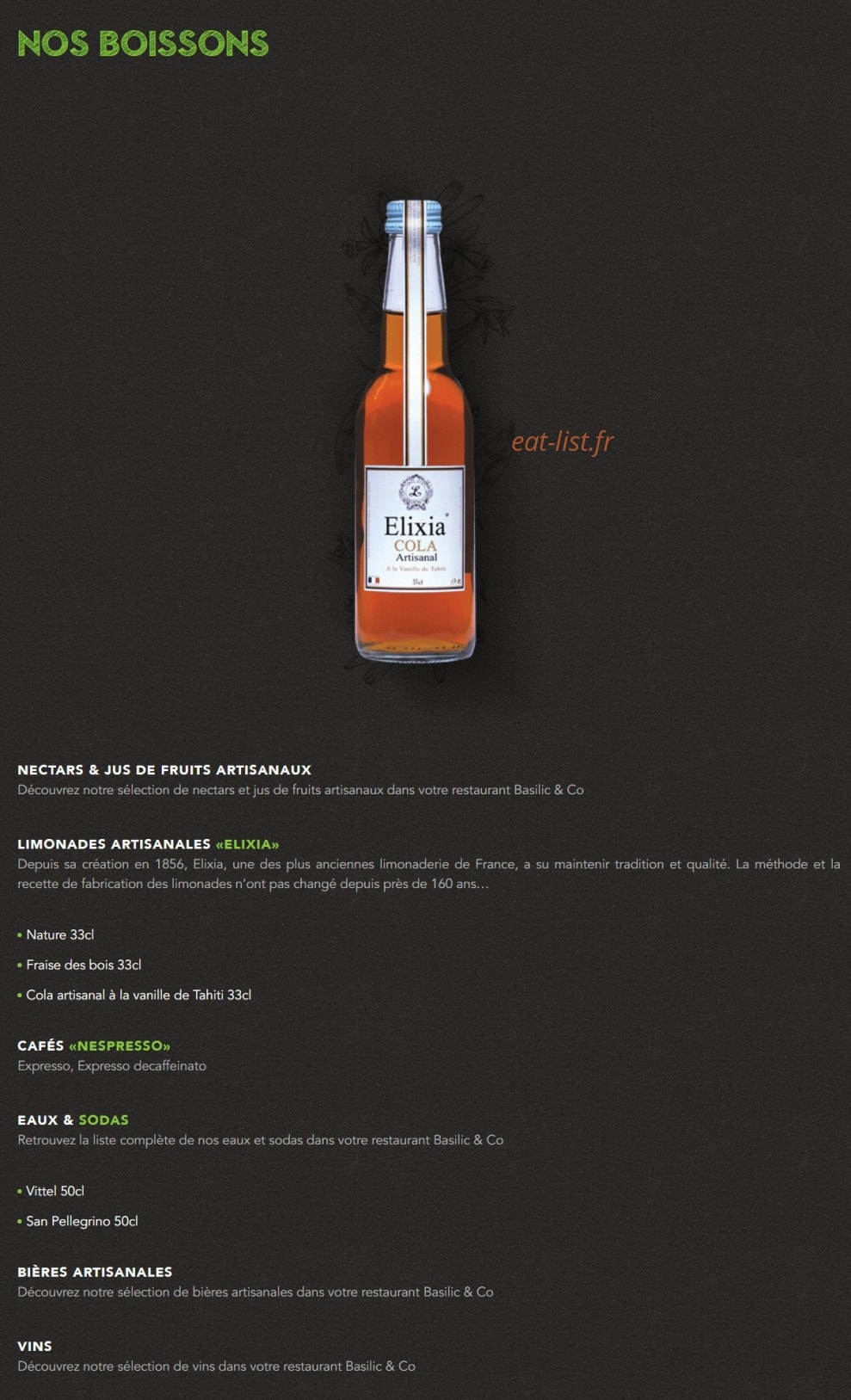 Basilic & Co — carte page 6