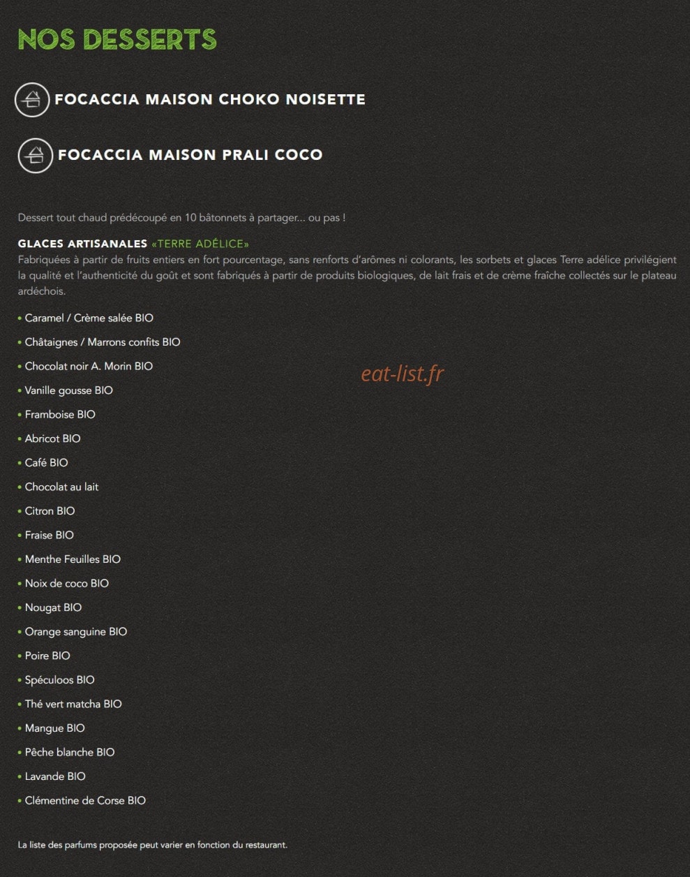 Basilic & Co — carte page 5