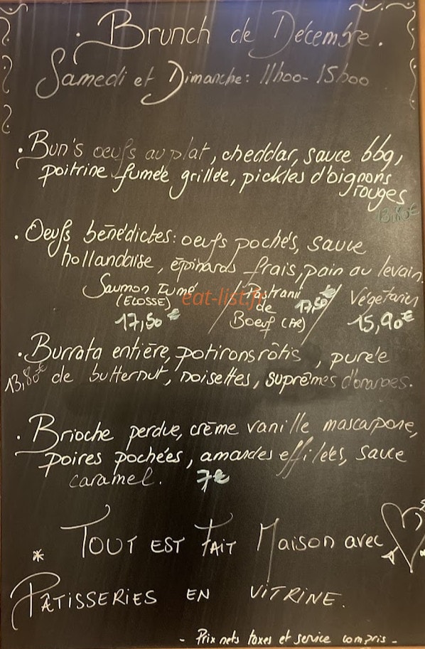 Beurre Noisette — carte page 1