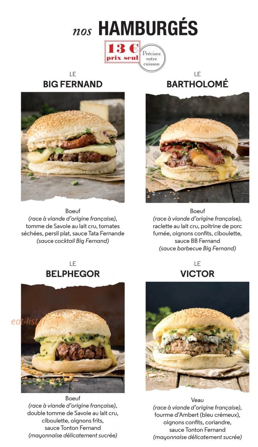 Big Fernand — carte page 1