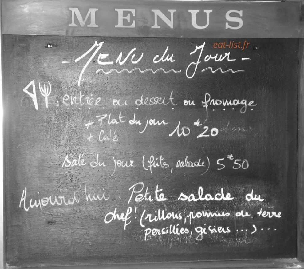 Café Comptoir Colette's — carte page 1