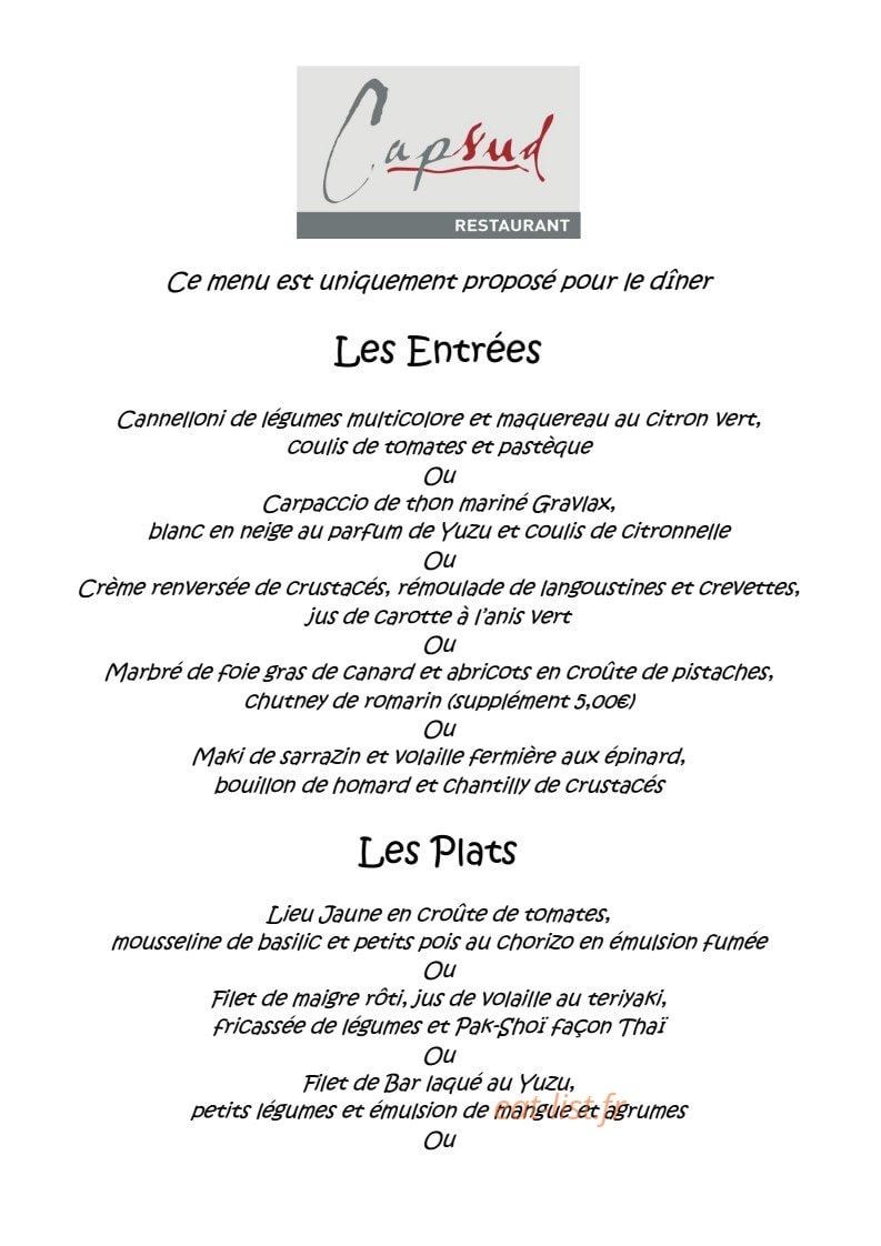 Cap Sud — carte page 1