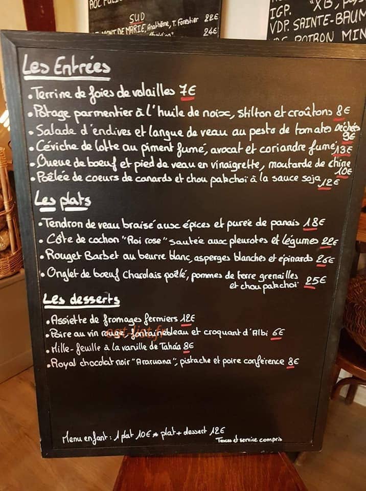 Chez Gaster — carte page 1