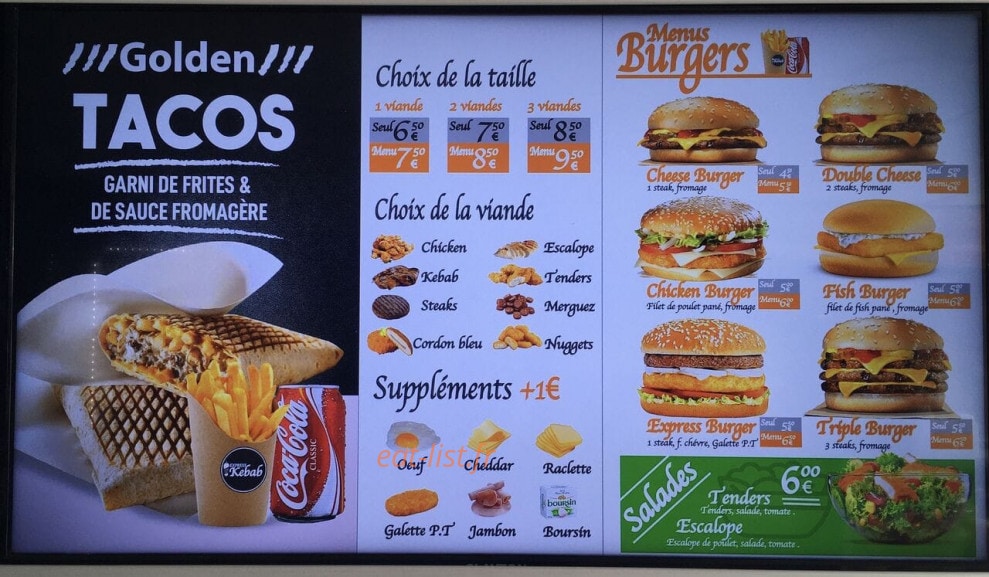 Express Kebab — carte page 2