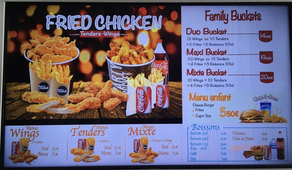 Express Kebab — carte page 3