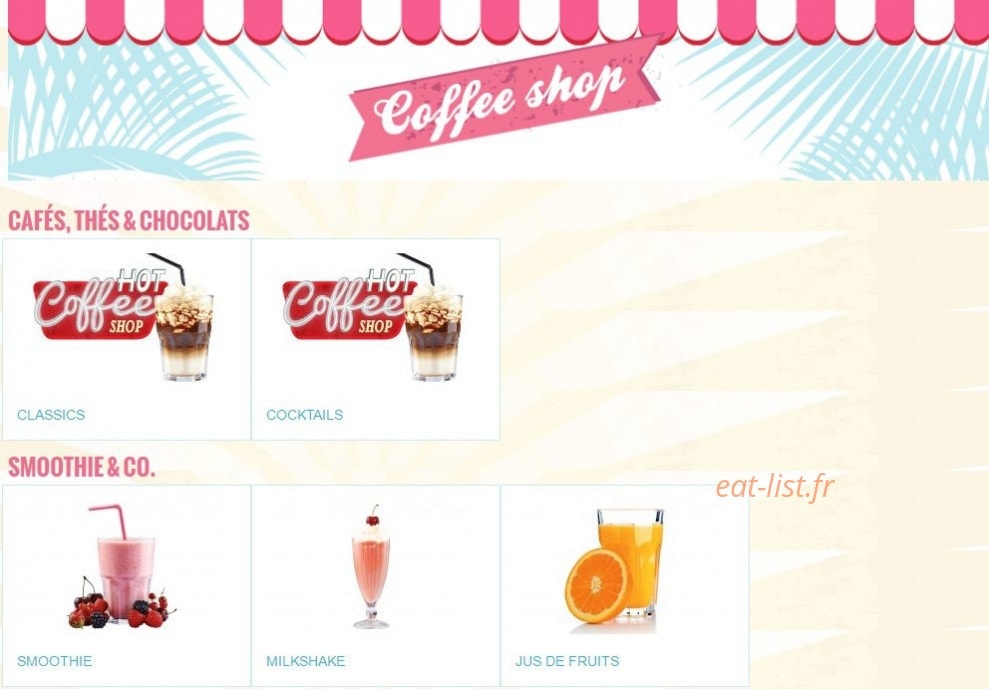 Holly's Diner — carte page 8