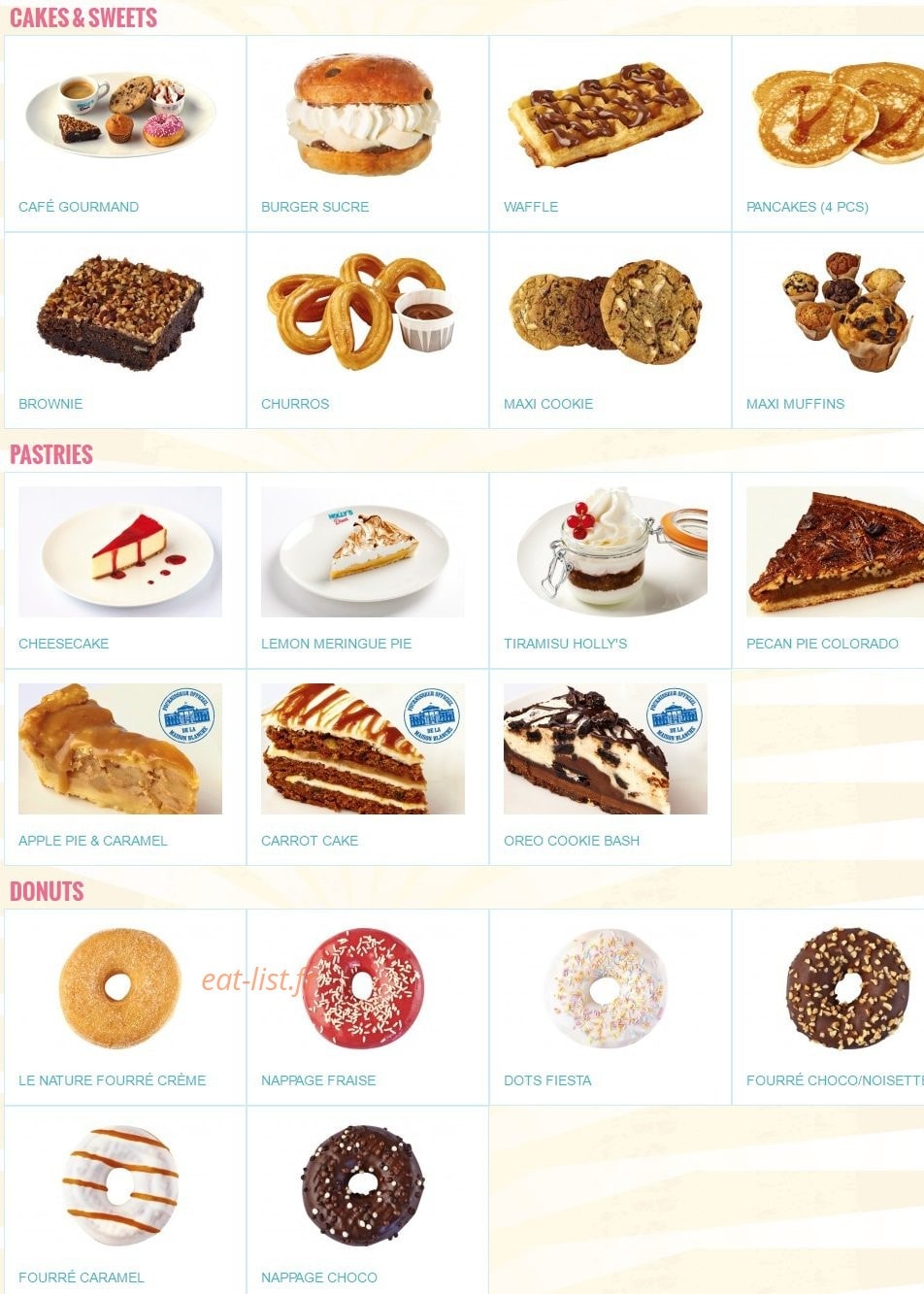 Holly's Diner — carte page 5