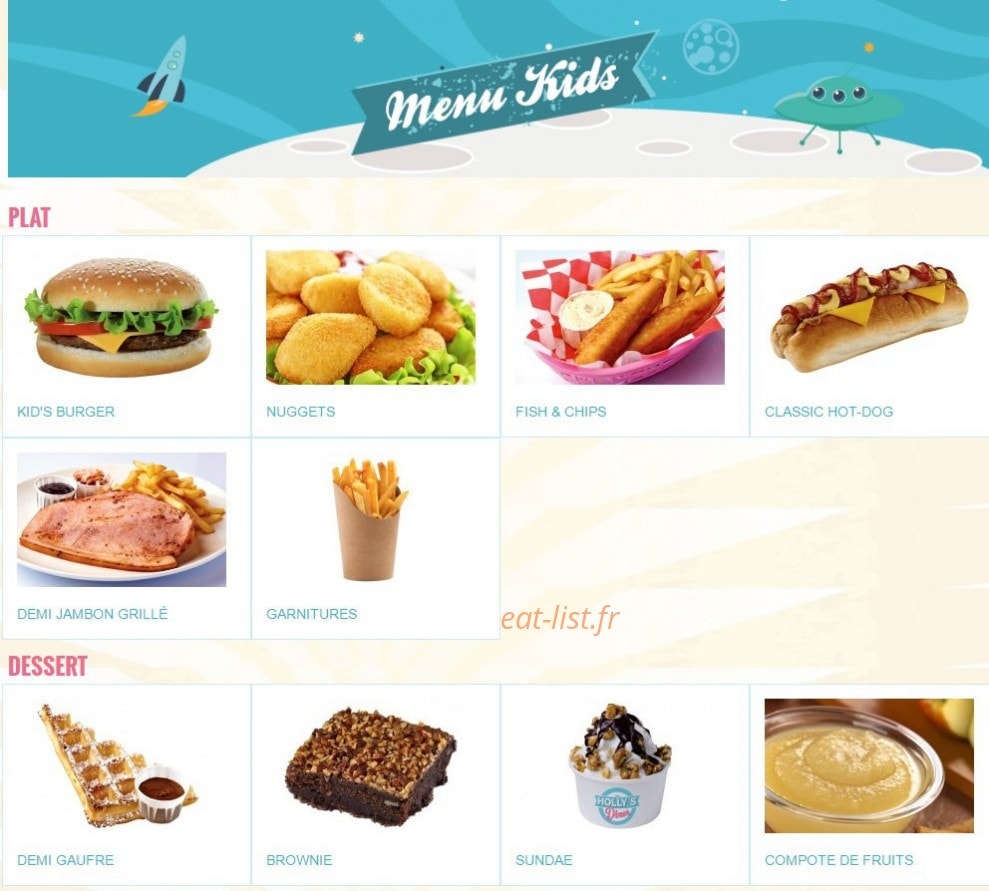 Holly's Diner — carte page 7