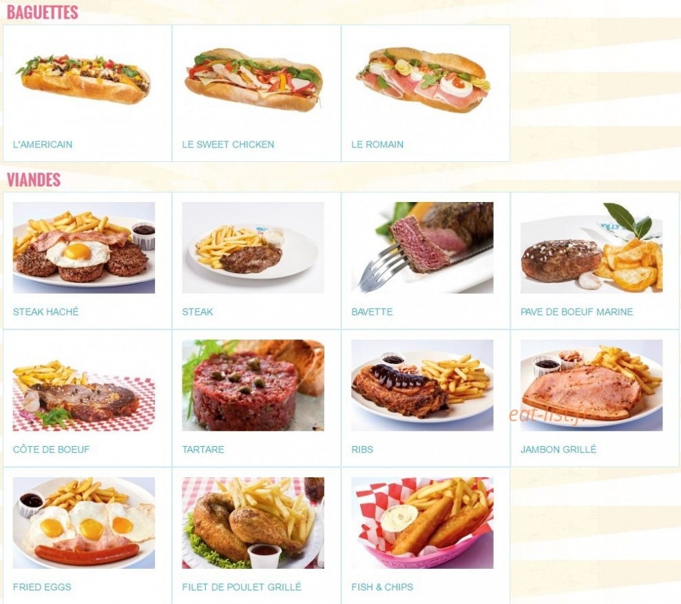 Holly's Diner — carte page 4