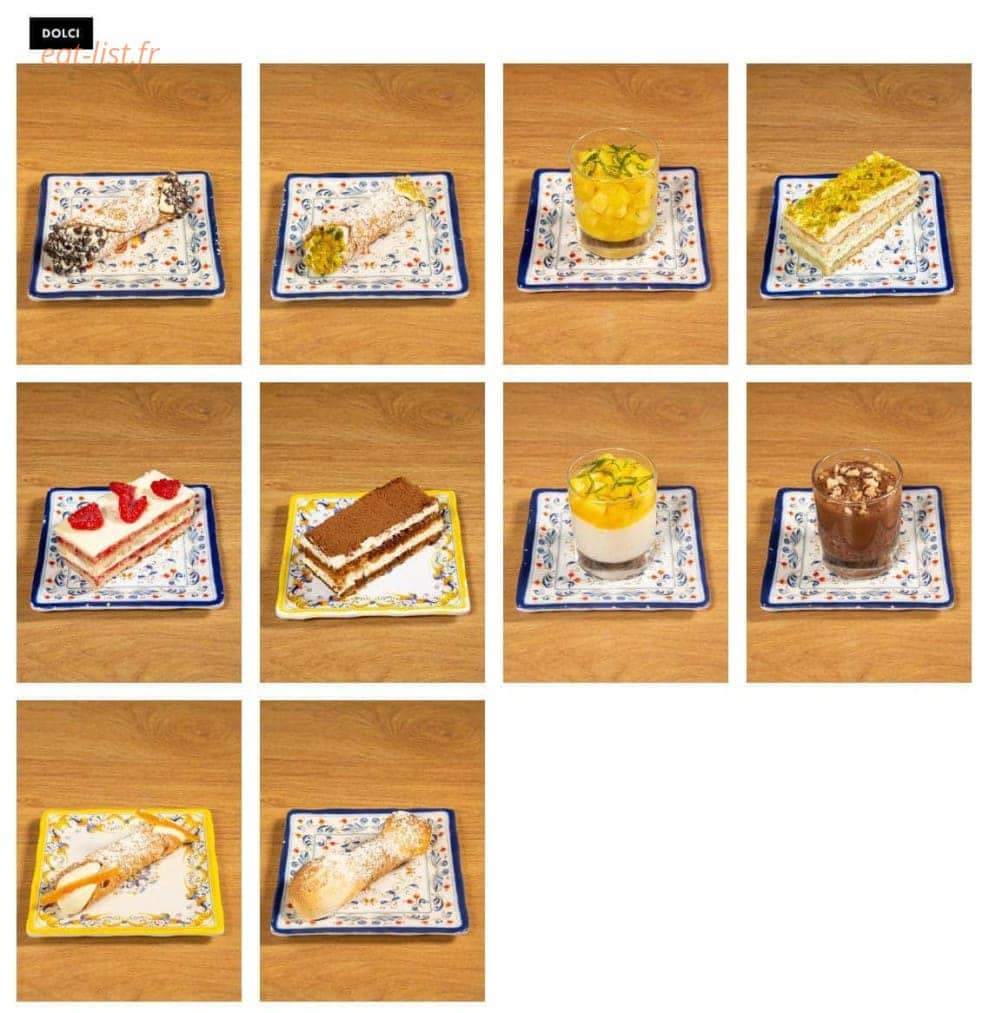 Italian Trattoria — carte page 5