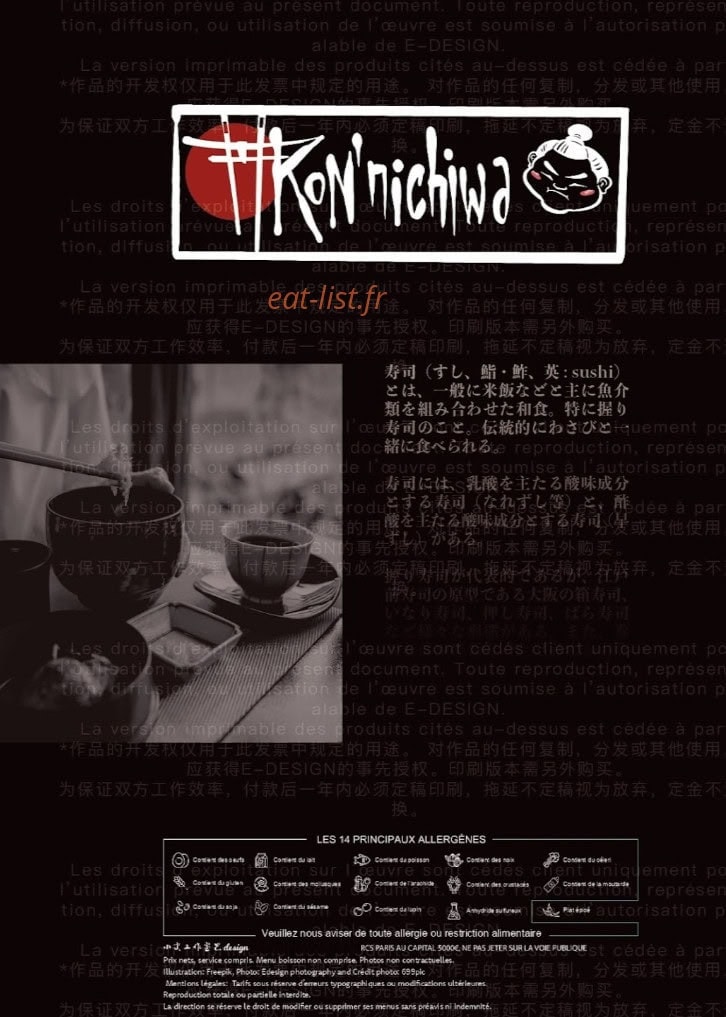 Konnichiwa — carte page 1