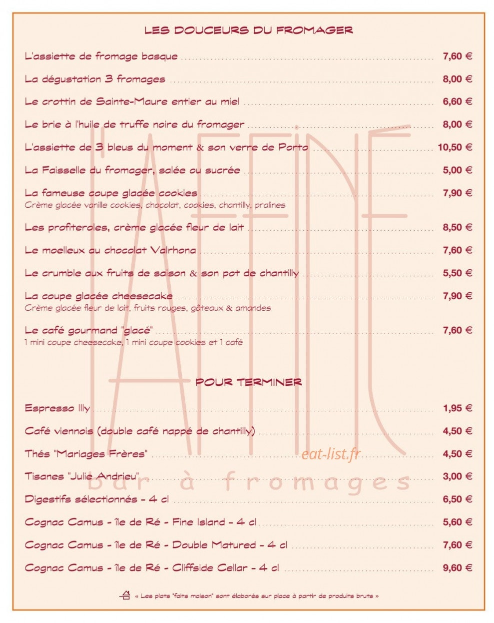 L'Affiné — carte page 4
