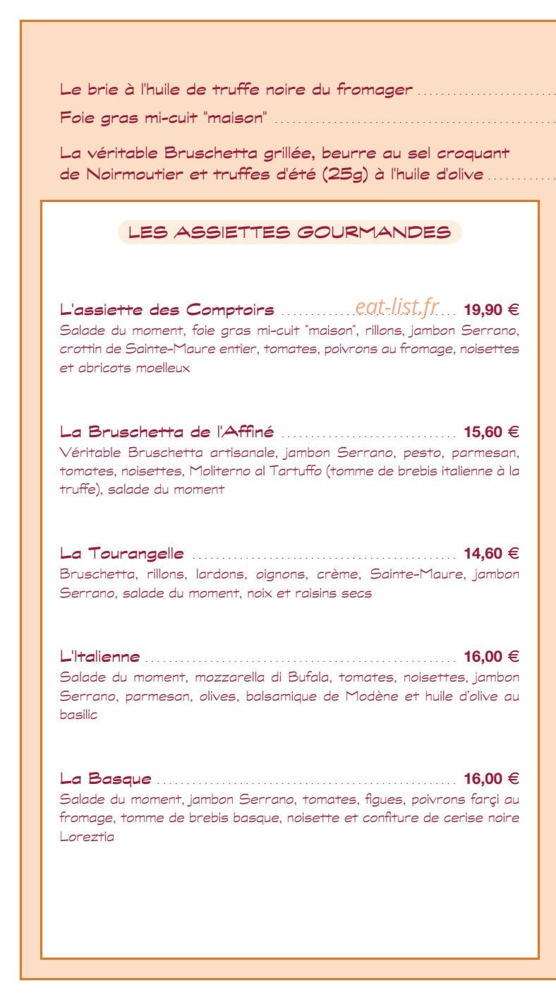 L'Affiné — carte page 2