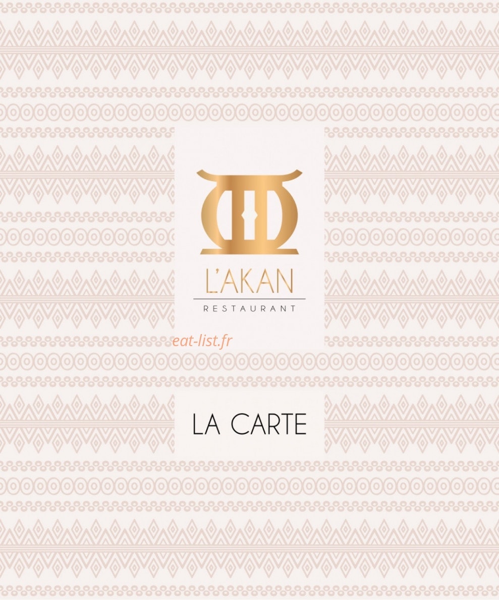 L'Akan — carte page 1