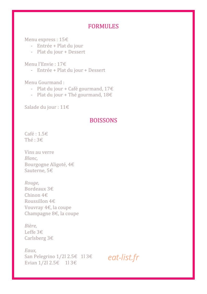 L'Envie — carte page 1
