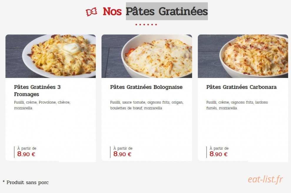 La Boîte A Pizza — carte page 8