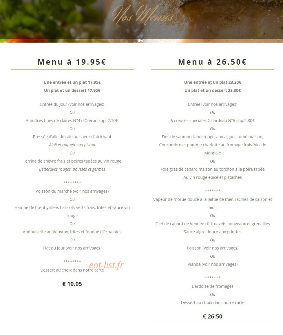 La Chope — carte page 1