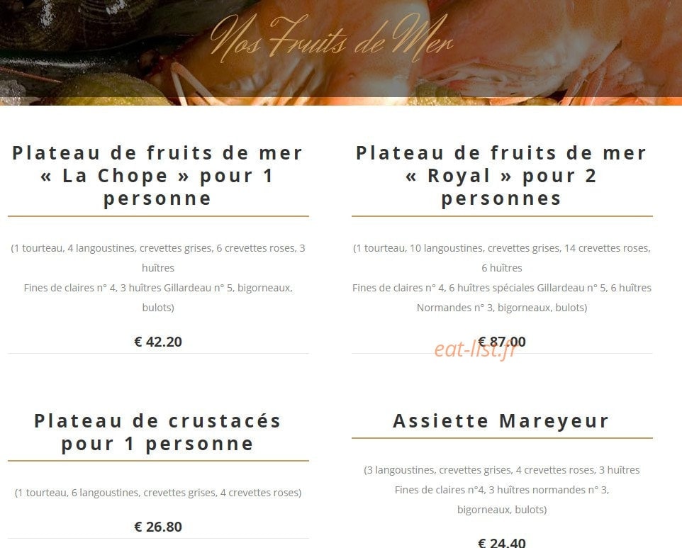 La Chope — carte page 13