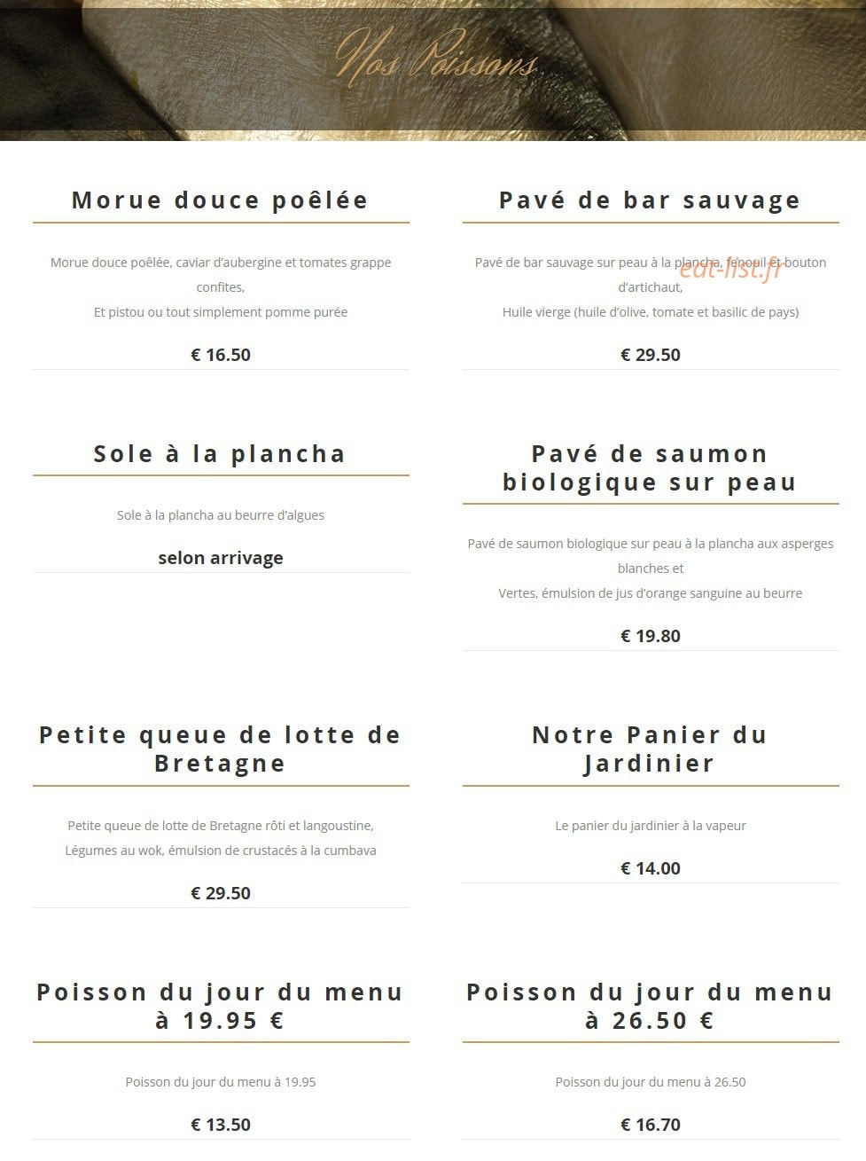 La Chope — carte page 6