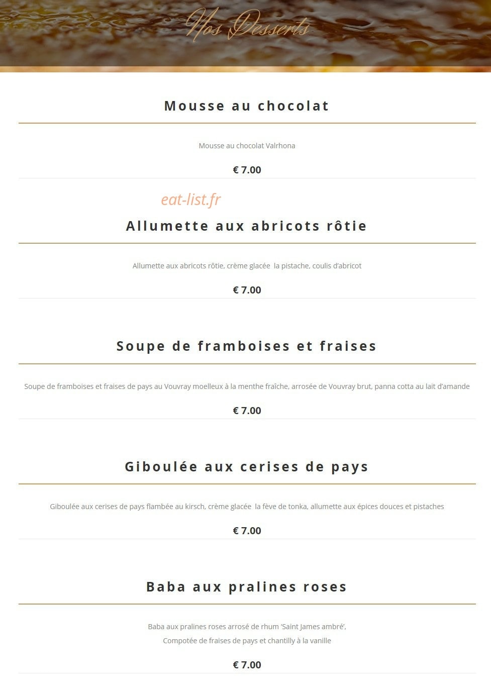 La Chope — carte page 8