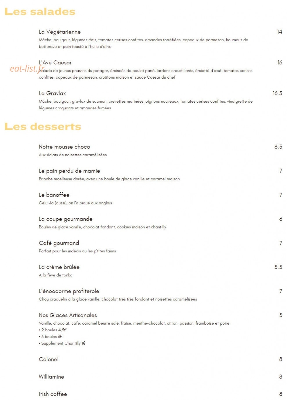 La Côte & l'Arête — carte page 6