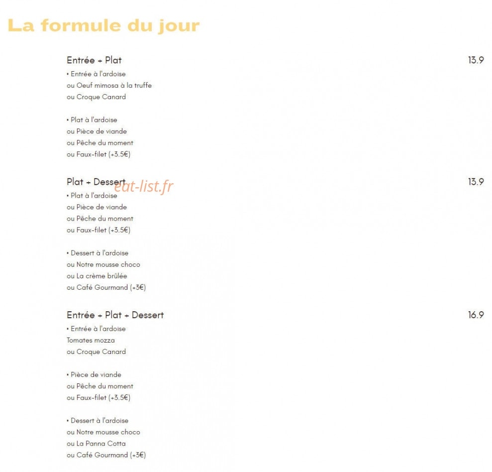 La Côte & l'Arête — carte page 1