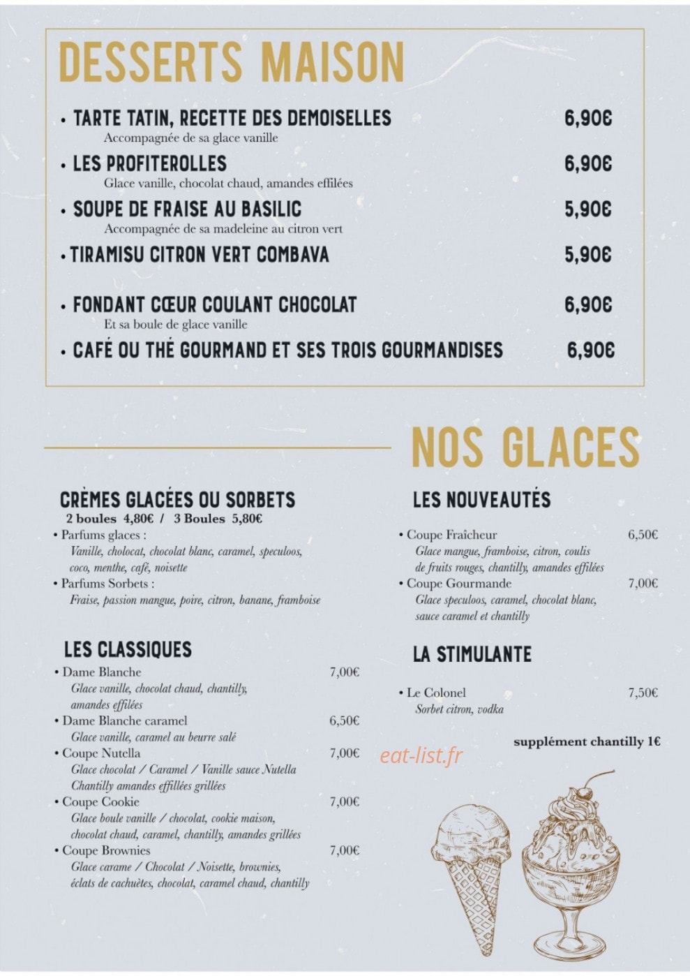 La Manufacture — carte page 10