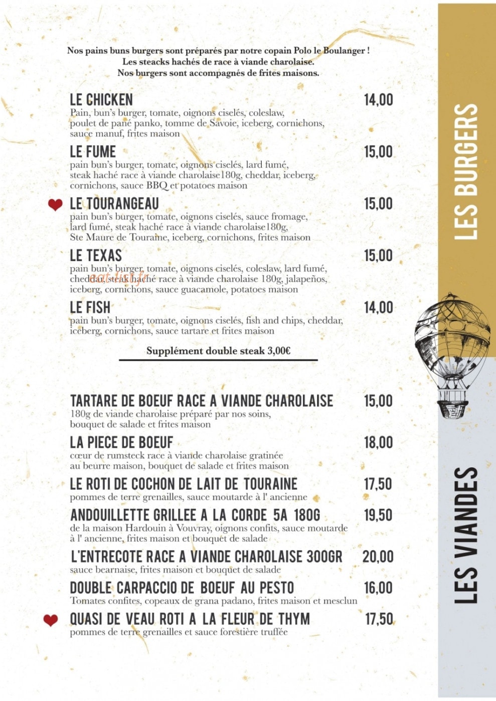La Manufacture — carte page 5