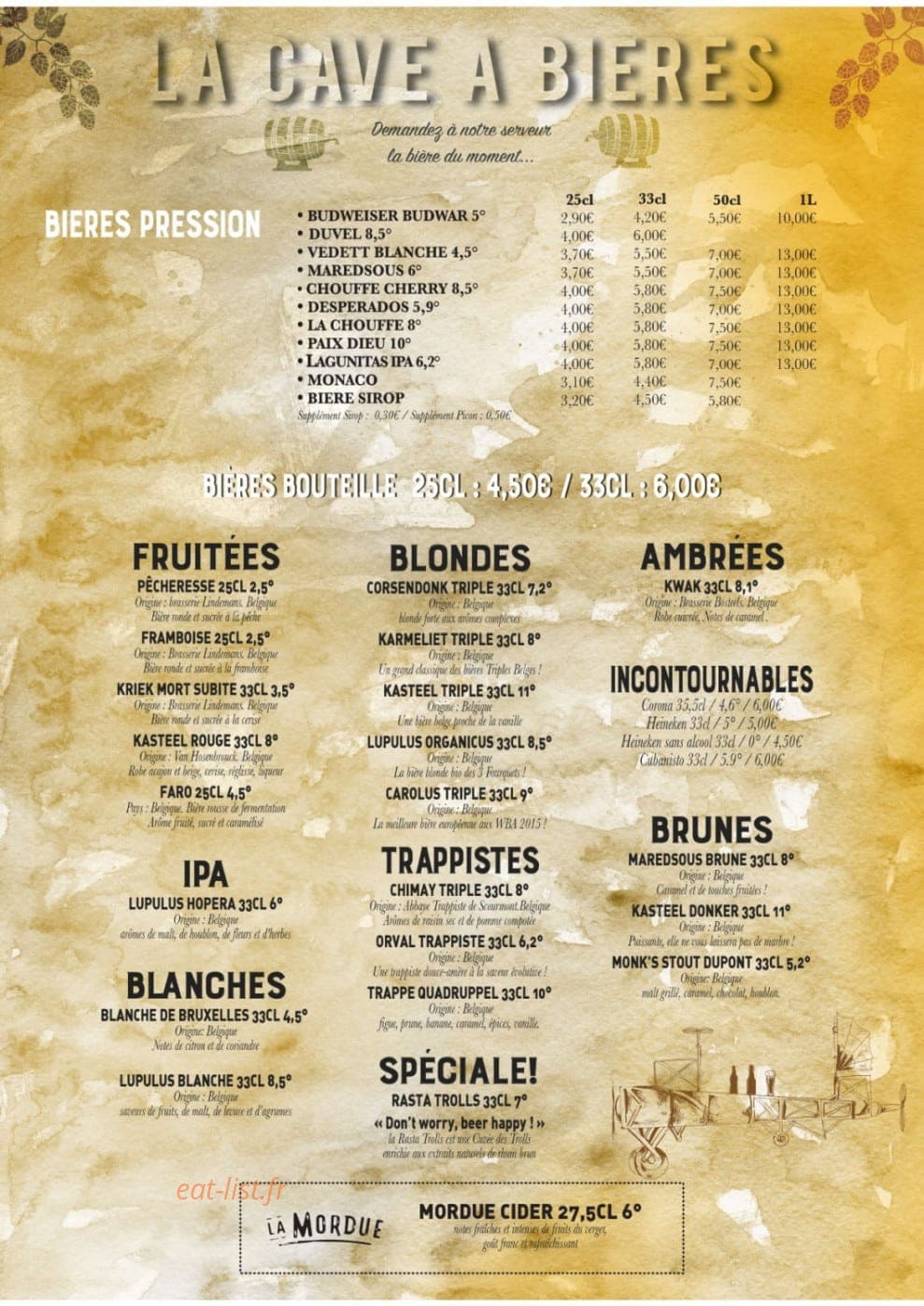 La Manufacture — carte page 7