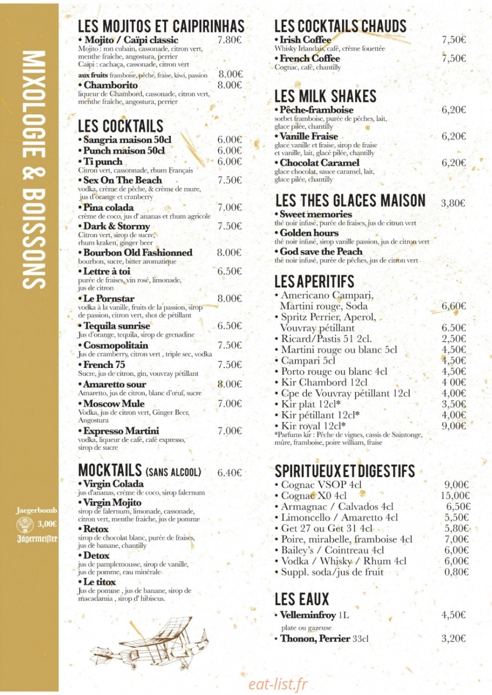 La Manufacture — carte page 8