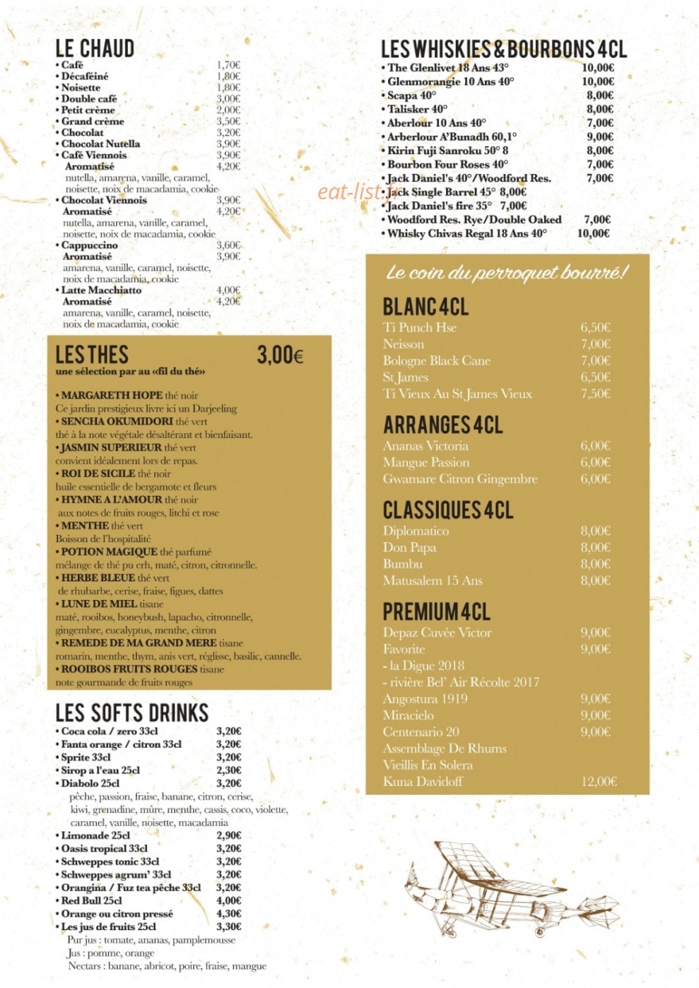 La Manufacture — carte page 9