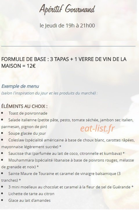 La Petite Cuisine — carte page 3