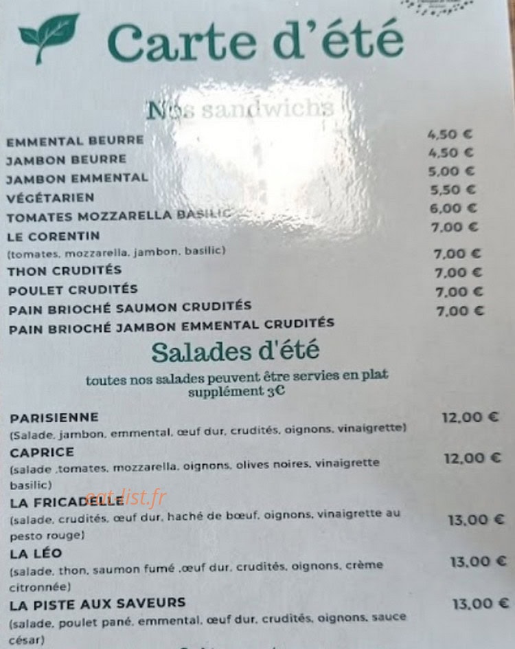 La piste aux Saveurs — carte page 1