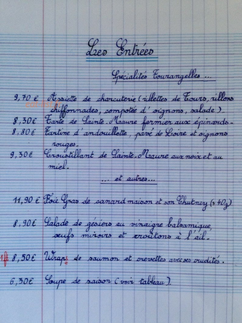 La Plume Blanche — carte page 4