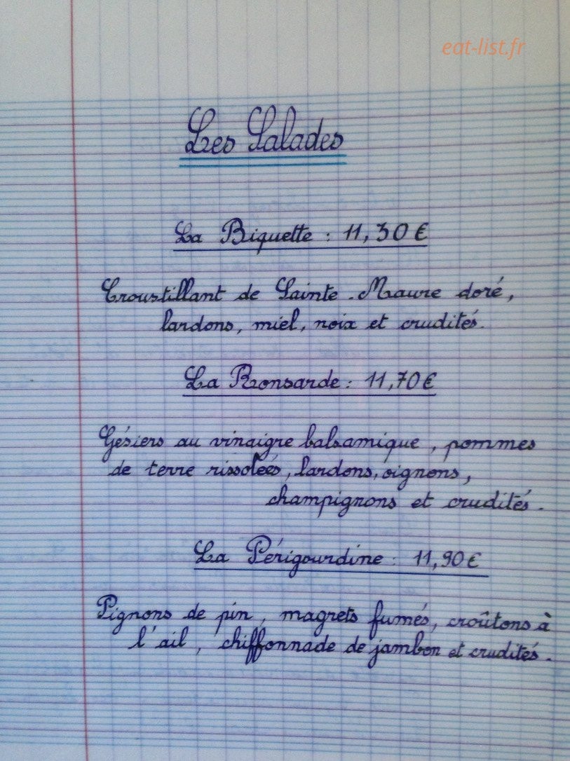 La Plume Blanche — carte page 5