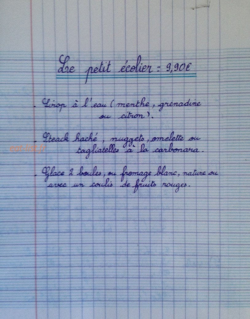 La Plume Blanche — carte page 1