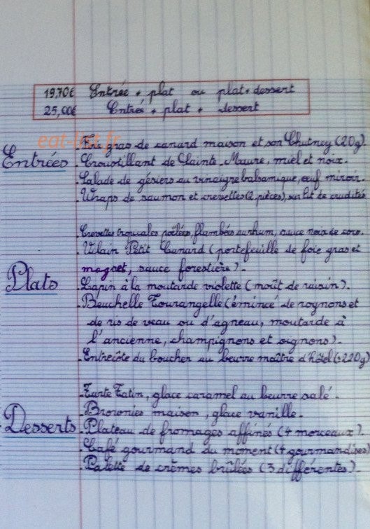 La Plume Blanche — carte page 3