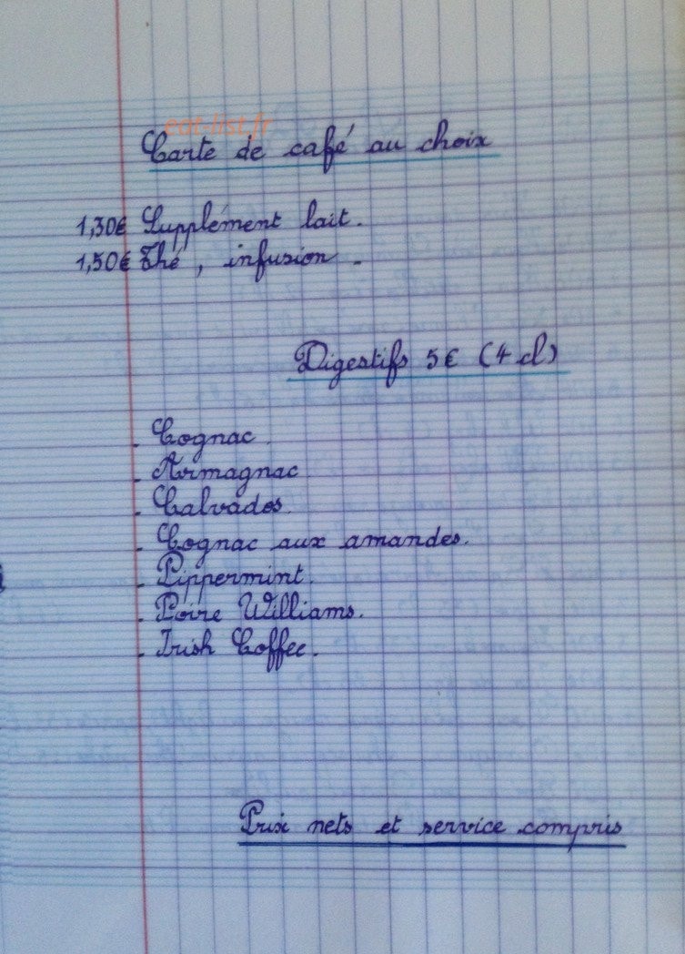 La Plume Blanche — carte page 12