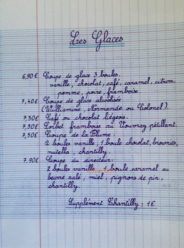 La Plume Blanche — carte page 9