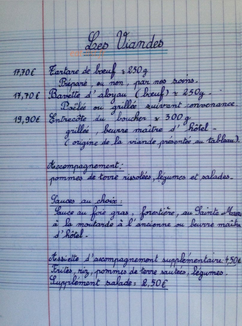 La Plume Blanche — carte page 7