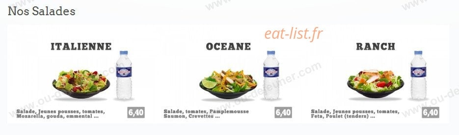 Le 75 réstaurant — carte page 4
