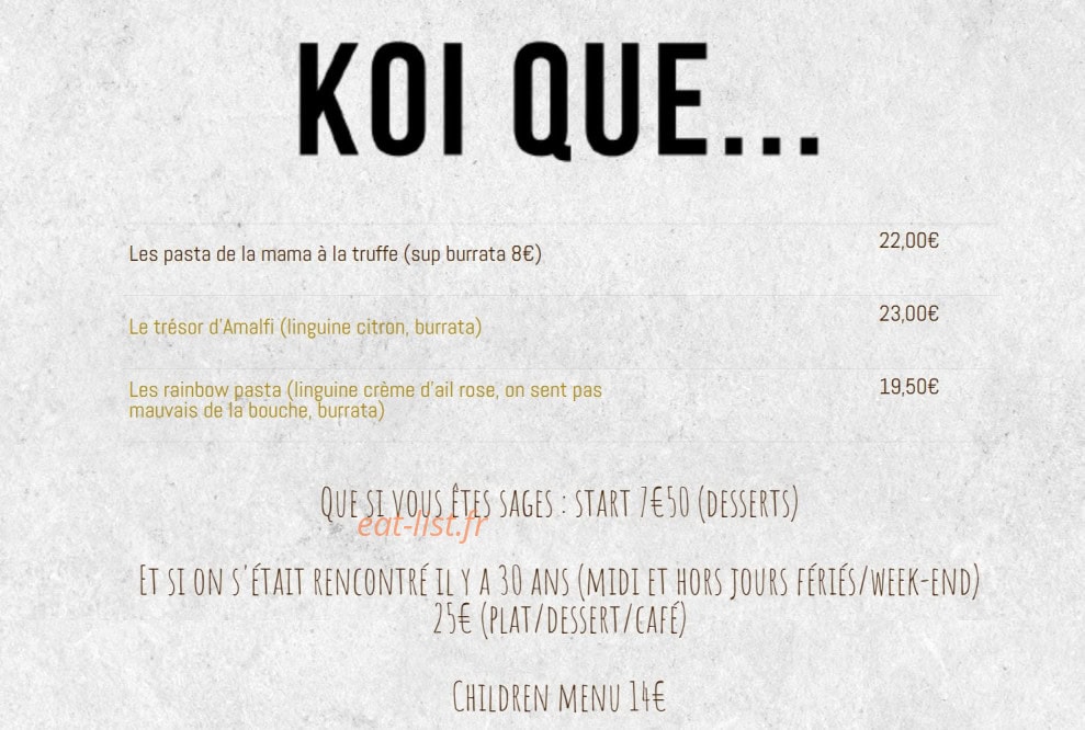 Le Bistrok — carte page 3